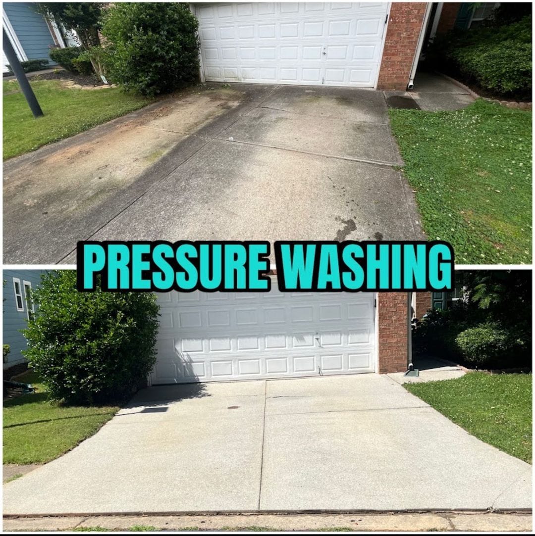 Roof soft washing removing black algae streaks