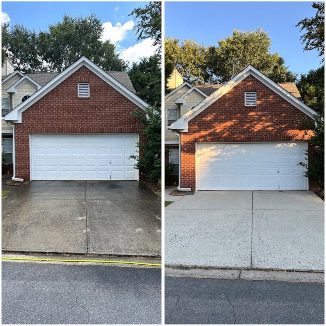 Driveway surface cleaning transformation